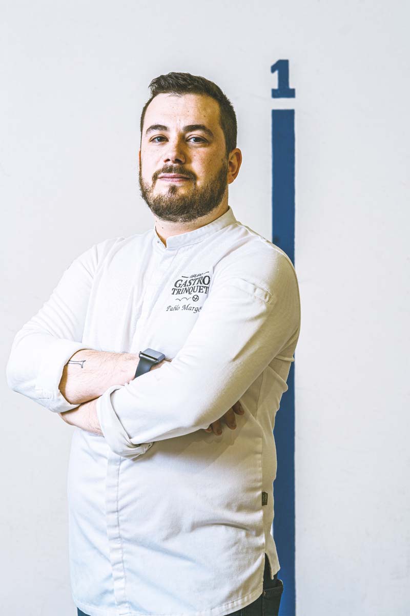 Imagen del chef Pelayo, del Pelayo Gastro Trinquet